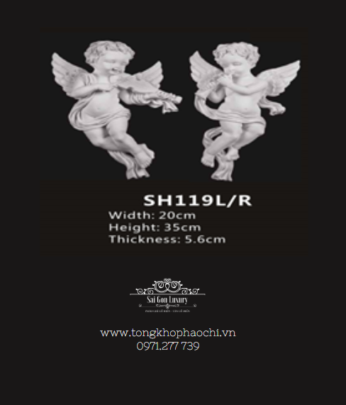 Hoa văn thiên thần PU SL-SH119L/R