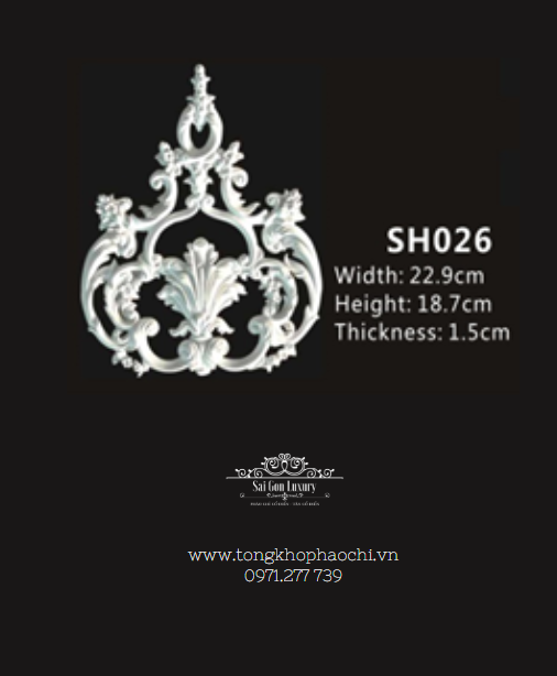 Hoa văn trang trí PU SL-SH123