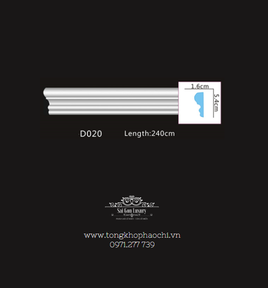 Phào tường trơn PU   SL-D020