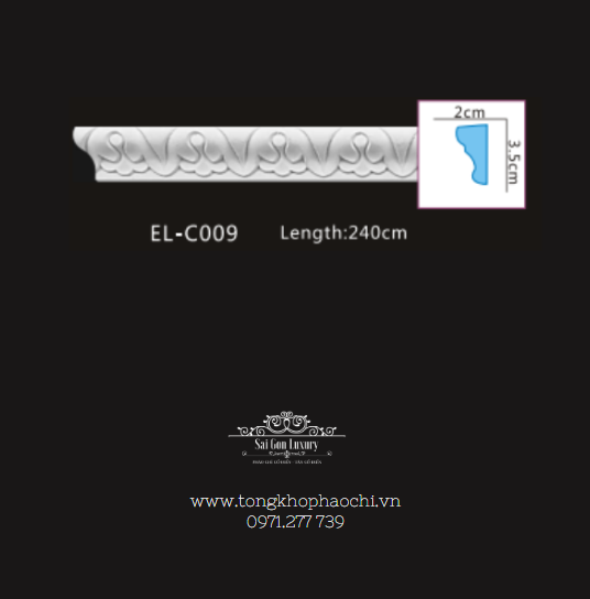 PHÀO ỐP TRẦN SL- C009